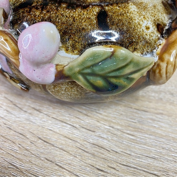 Handmade Hand Painted Ceramic Floral Forest Tree Branch Decorative Teapot - Picture 11 of 16